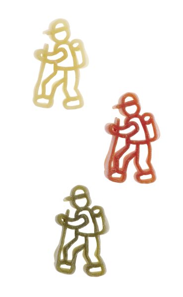 Wandernudeln bunt, 500g